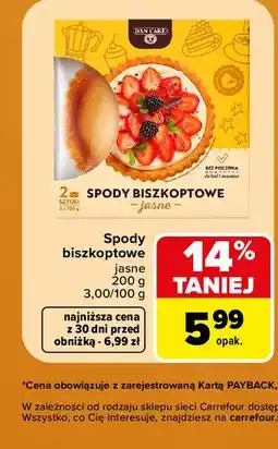 Carrefour Spody biszkoptowe jasne Dan Cake oferta