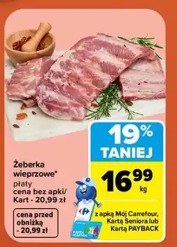 Carrefour Żeberka wieprzowe płaty oferta