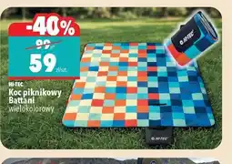 Biedronka HI-TEC Koc piknikowy Battani wielokolorowy oferta