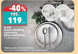 Biedronka Zestaw obiadowy z porcelany Antico lub Gemma MG Home oferta