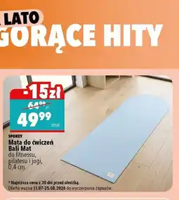 Biedronka Spokey Mata do ćwiczeń Bali Mat do fitnessu, pilatesu i jogi, 0,4 cm oferta