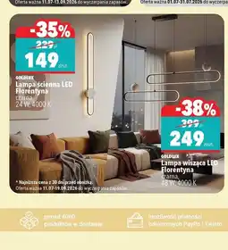 Biedronka GOLDLUX Lampa ścienna LED Florentyna / wisząca LED oferta