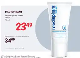 Rossmann Antyperspirant bloker roll-on Medispirant oferta