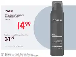 Rossmann Antyperspirant w sprayu dla mężczyzn Icon16 Unstoppable oferta