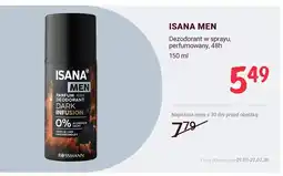 Rossmann Dezodorant w sprayu Isana Men perfumowany 48h oferta
