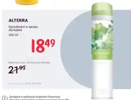 Rossmann Dezodorant w sprayu dla kobiet Alterra oferta