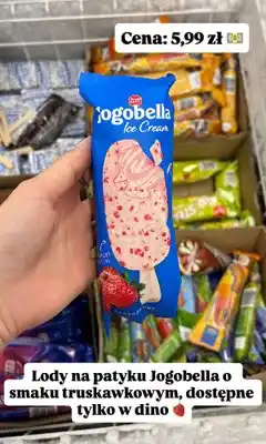 Dino Lody na patyku Jogobella truskawkowe oferta