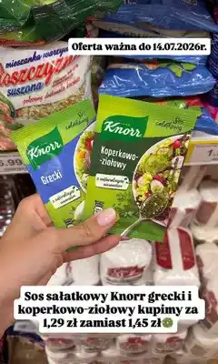Dino Sos sałatkowy Knorr Grecki i Koperkowo-ziołowy oferta