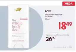 Rossmann Dezodorant w sztyfcie dla kobiet Dove oferta
