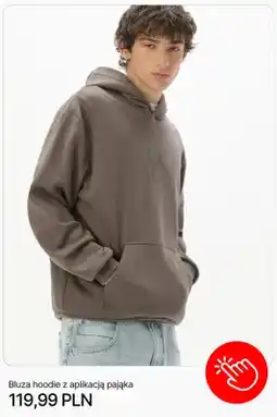Cropp Bluza hoodie Cropp z aplikacją pająka oferta