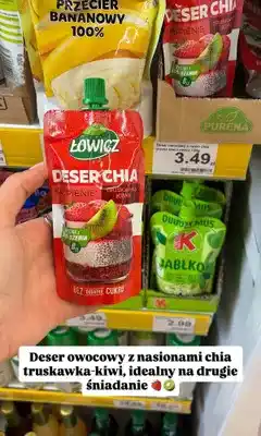 Dino Deser owocowy z nasionami chia Łowicz truskawka-kiwi oferta