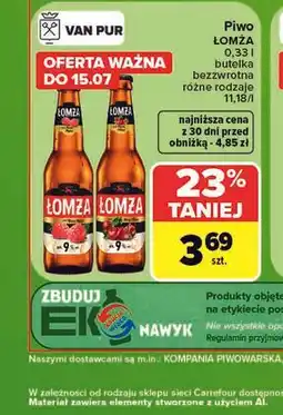 Carrefour Piwo Łomża oferta