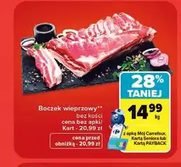 Carrefour Boczek wieprzowy bez kości oferta