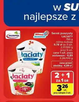 Carrefour Serek puszysty ŁACIATY oferta