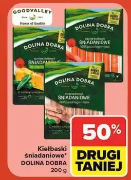 Carrefour Kiełbaski śniadaniowe Dolina Dobra oferta