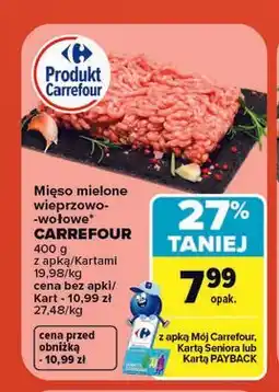 Carrefour Mięso mielone wieprzowo-wołowe CARREFOUR oferta