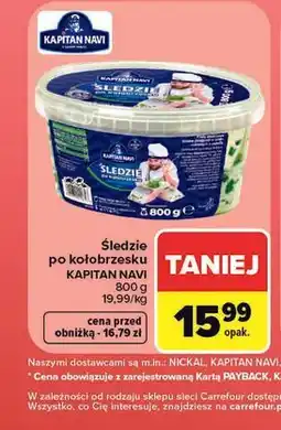 Carrefour Śledzie po kołobrzesku Kapitan Navi oferta