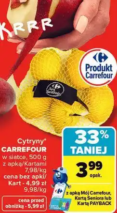 Carrefour Cytryny CARREFOUR w siatce oferta