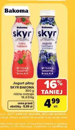 Carrefour Jogurt pitny SKYR BAKOMA oferta