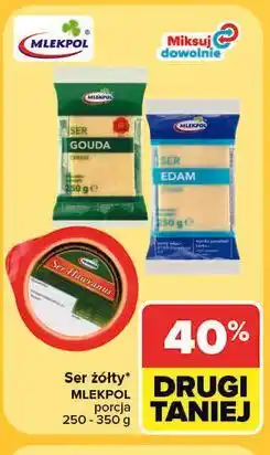 Carrefour Ser żółty Mlekpol oferta
