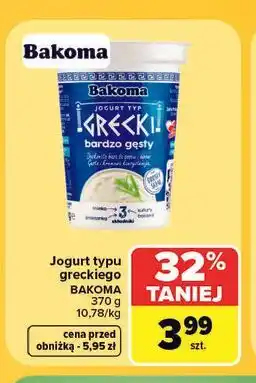 Carrefour Jogurt typu greckiego BAKOMA oferta