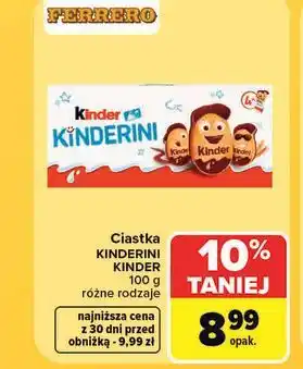 Carrefour Ciastka KINDERINI KINDER oferta