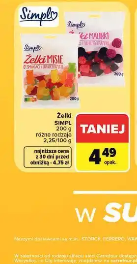 Carrefour Żelki SIMPL oferta