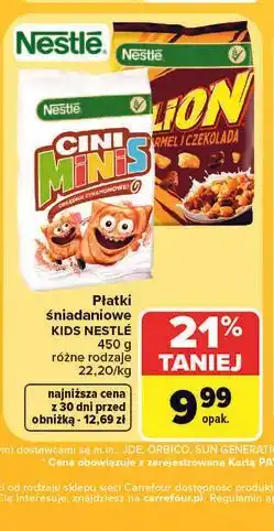 Carrefour Płatki śniadaniowe KIDS NESTLÉ oferta