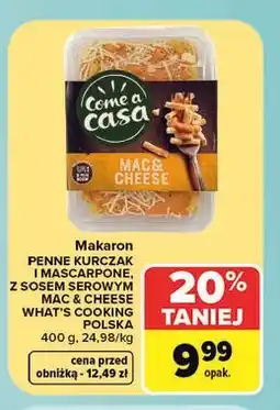 Carrefour Makaron Come a Casa, różne rodzaje oferta