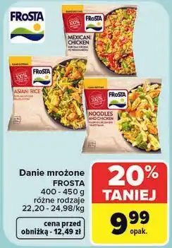 Carrefour Danie mrożone Frosta, różne rodzaje oferta