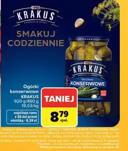 Carrefour Ogórki konserwowe Krakus oferta