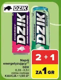 Carrefour Napój energetyzujący DZIK oferta
