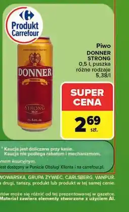 Carrefour Piwo Donner Strong oferta
