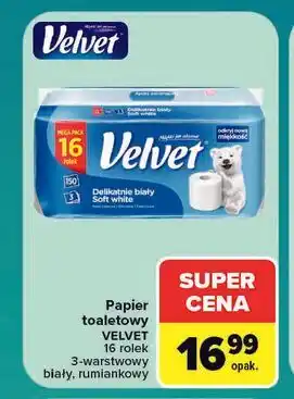 Carrefour Papier toaletowy Velvet oferta