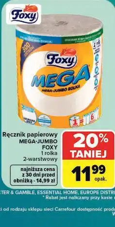 Carrefour Ręcznik papierowy MEGA-JUMBO FOXY oferta