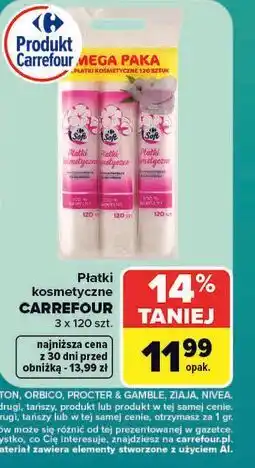 Carrefour Płatki kosmetyczne CARREFOUR oferta