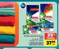 Carrefour Proszek, kapsułki do prania ARIEL oferta