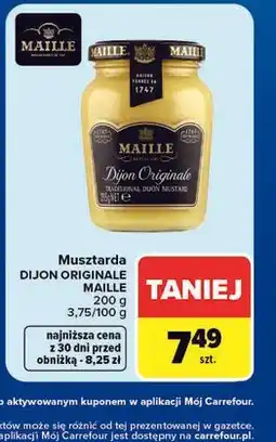 Carrefour Musztarda DIJON ORIGINALE MAILLE oferta