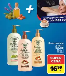 Carrefour Krem do ciała LE PETIT OLIVIER oferta