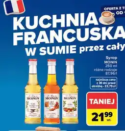 Carrefour Syrop MONIN oferta