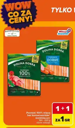 Carrefour Parówki 100% mięsa bez konserwantów Dolina Dobra Goodvalley oferta
