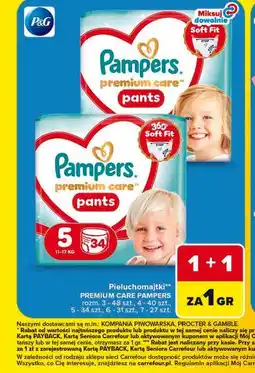 Carrefour Pieluchomajtki Premium Care Pampers oferta