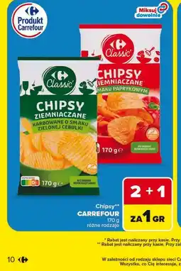 Carrefour Carrefour Classic Chipsy ziemniaczane oferta