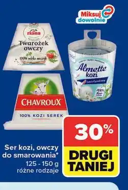Carrefour Ser kozi, owczy do smarowania (Rians, Almette, Chavroux) oferta