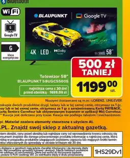Carrefour Telewizor 58 BLAUPUNKT oferta