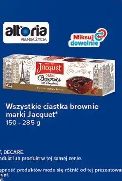 Carrefour Wszystkie ciastka brownie marki Jacquet oferta