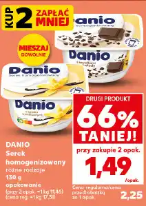 Kaufland Danio Serek homogenizowany różne rodzaje oferta