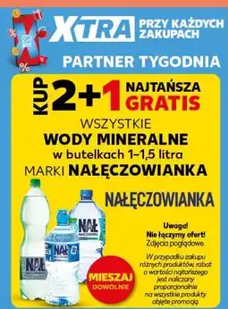 Kaufland WSZYSTKIE WODY MINERALNE w butelkach 1-1,5 litra MARKI NAŁĘCZOWIANKA oferta