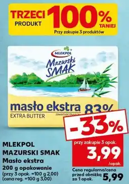 Kaufland MLEKPOL MAZURSKI SMAK Masło ekstra oferta
