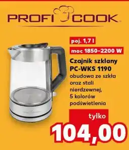 Kaufland Profi Cook Czajnik szklany PC-WKS 1190 oferta